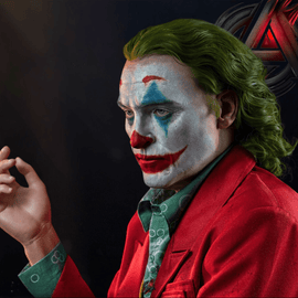 Descubra a Arte Inigualável: O Lançamento do Busto Arthur Fleck, o Coringa, pela Infinity Studio e ActionFigureBrasil!