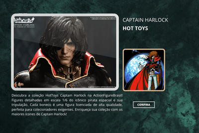 Captain Harlock - Hot Toys - ActionFigure Brasil