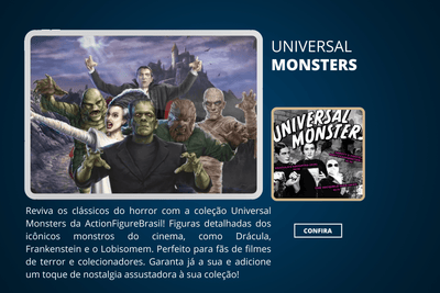 Monstros da Universal - Universal Monsters - ActionFigureWorld