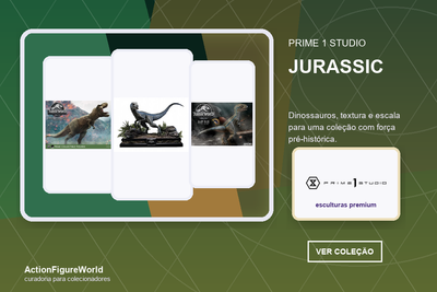 Coleção Prime 1 Studio Jurassic na ActionFigureWorld