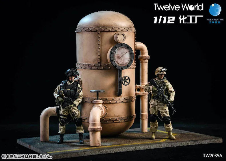 1/12 Abandoned Factory Tank Diorama Aㅤ – Twelve World – ActionFigure Brasil