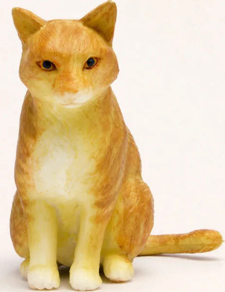 1/12 Japanese Cat Orange/White Tabby (Sitting)ㅤ – Platz Hobby – ActionFigure Brasil