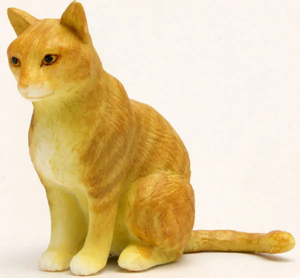 1/12 Japanese Cat Orange/White Tabby (Sitting)ㅤ – Platz Hobby – ActionFigure Brasil