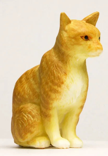 1/12 Japanese Cat Orange/White Tabby (Sitting)ㅤ – Platz Hobby – ActionFigure Brasil