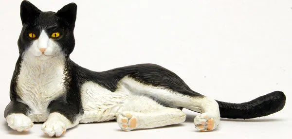 1/12 Japanese Cat Tuxedo Cat (Lying Down)ㅤ – Platz Hobby – ActionFigure Brasil