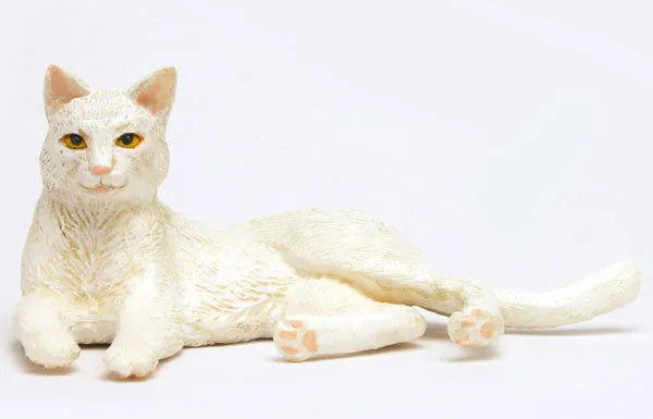 1/12 Japanese Cat White Cat (Lying Down)ㅤ – Platz Hobby – ActionFigure Brasil