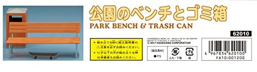 1/12 Posable Figure Accessory - Park Bench and Trash Can - 1/12 (Hasegawa)ㅤ – Hasegawa As Manufacturer – ActionFigure Brasil — ângulo diferente