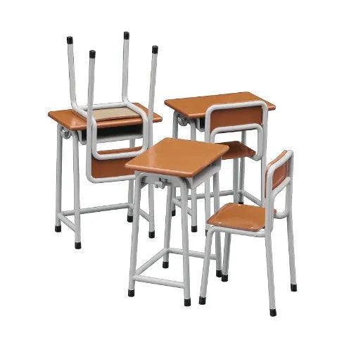 1/12 Posable Figure Accessory - School Desks and Chairs - 1/12 (Hasegawa)ㅤ – Hasegawa – ActionFigure Brasil — ângulo diferente