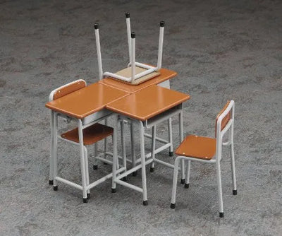 1/12 Posable Figure Accessory - School Desks and Chairs - 1/12 (Hasegawa)ㅤ – Hasegawa – ActionFigure Brasil — embalagem