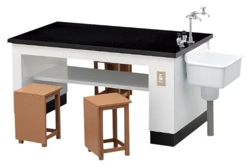 1/12 Posable Figure Accessory - Science Room Desk and Chairs - 1/12 (Hasegawa)ㅤ – Hasegawa – ActionFigure Brasil