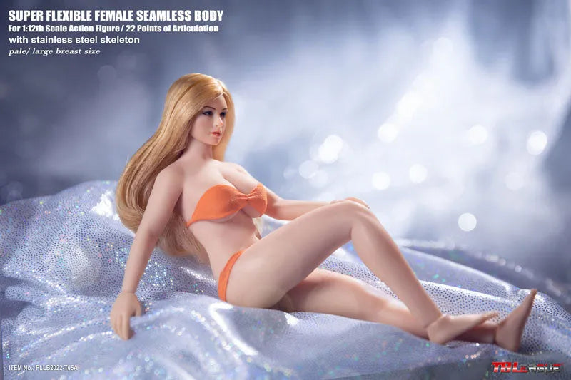 1/12 Super Flexible Female Seamless Body Stainless Steel Skeleton Large Bust Pale T05Aㅤ – TBLeague – ActionFigureBrasil