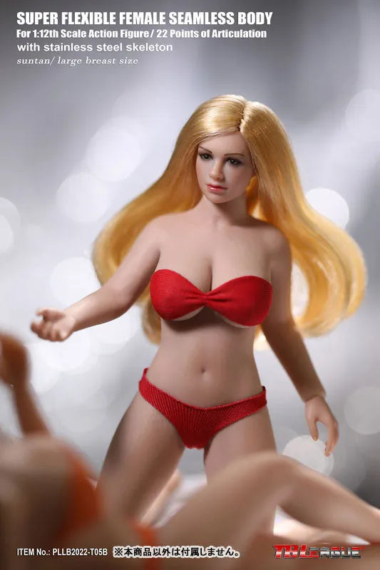 1/12 Super Flexible Female Seamless Body Stainless Steel Skeleton Large Bust Sun Tanned T05Bㅤ – TBLeague – ActionFigureBrasil