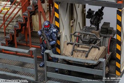 1/18 Battle for the Stars Mecha Depot Watching Section Dioramaㅤ – JOYTOY – ActionFigureBrasil — ambientada