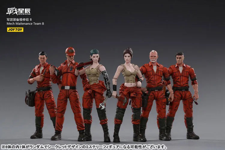 1/18 Battle For The Stars Mecha Maintenance Team Bㅤ – JOYTOY – ActionFigure Brasil