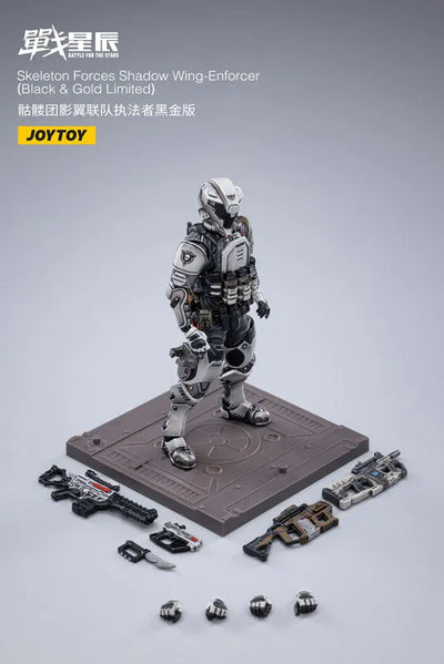 1/18 Battle for the Stars Skeleton Forces Shadow Wing-Enforcer (Black & Gold Limited)ㅤ – JOYTOY – ActionFigureBrasil — detalhe do produto