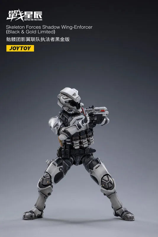 1/18 Battle for the Stars Skeleton Forces Shadow Wing-Enforcer (Black & Gold Limited)ㅤ – JOYTOY – ActionFigureBrasil