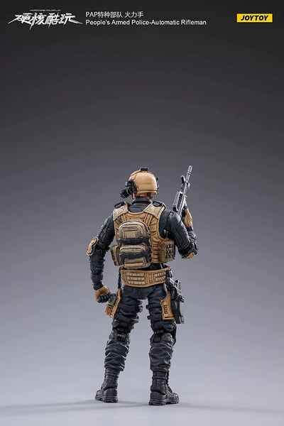 1/18 People's Armed Police - Automatic Riflemanㅤ – JOYTOY – ActionFigureBrasil — ângulo diferente