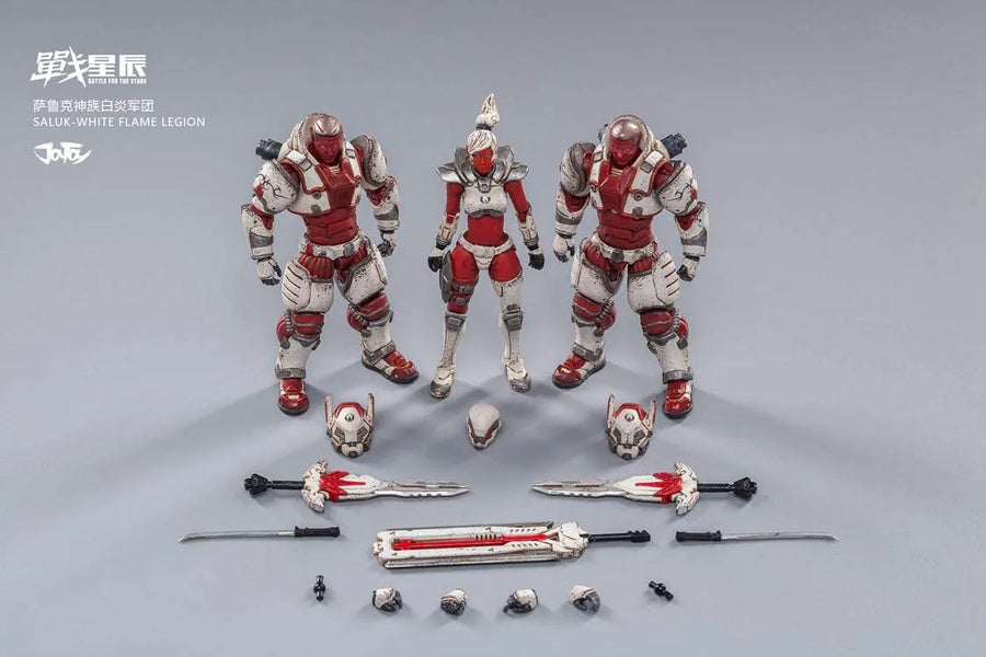 1/18 Saluk White Flame Legion 3pkㅤ – JOYTOY – ActionFigureBrasil