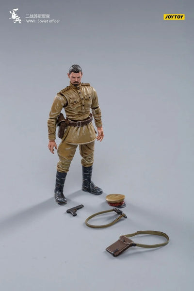 1/18 WWII Soviet Officerㅤ – JOYTOY – ActionFigureBrasil — ângulo diferente