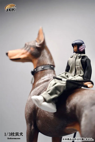 1/3 Doberman Bㅤ – JXK Studio – ActionFigureBrasil — com base expositora
