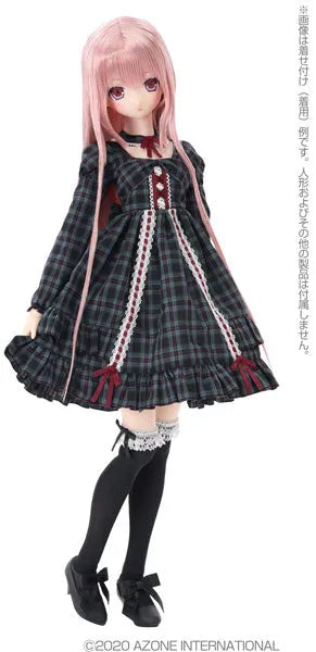 1/3 Scale 45 Dolly Ribbon One-piece Dress set Blue Check (DOLL ACCESSORY)ㅤ – Azone – ActionFigure Brasil
