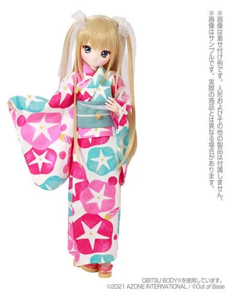 1/3 Scale 45 Yukata set -Morning Glory and Maiden- Silvery White (DOLL ACCESSORY)ㅤ – Azone International – ActionFigureBrasil