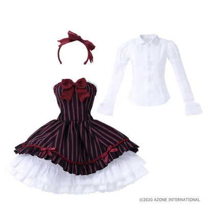 1/3 Scale 50 Red Bird Kanon Dress Set Black Stripes (DOLL ACCESSORY)ㅤ – Azone – ActionFigure Brasil