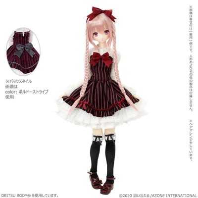1/3 Scale 50 Red Bird Kanon Dress Set Black Stripes (DOLL ACCESSORY)ㅤ – Azone – ActionFigure Brasil — ângulo diferente