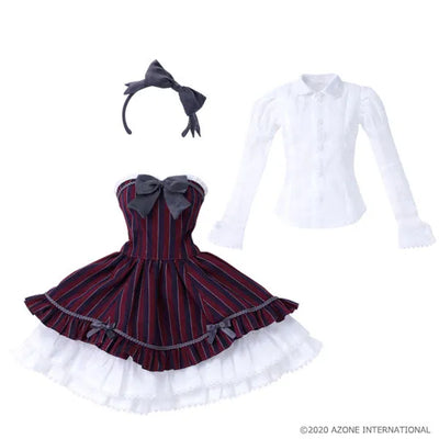 1/3 Scale 50 Red Bird Kanon Dress Set Bold Stripes (DOLL ACCESSORY)ㅤ – Azone – ActionFigure Brasil