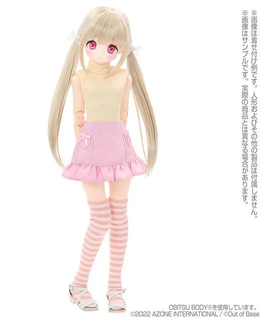 1/3 Scale's 45 Striped Knee-high Socks Pastel Pink x White (DOLL ACCESSORY)ㅤ – Azone International – ActionFigureBrasil