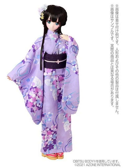 1/3 Scale's AZO2 Yukata set -Hydrangea and Maiden- Light Purple (DOLL ACCESSORY)ㅤ – Azone – ActionFigureBrasil