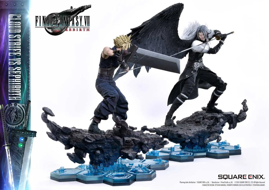 1/4 Scale - CLOUD STRIFE vs SEPHIROTH (Regular Version) FINAL FANTASY VII REBIRTH – Prime1Studio – ActionFigure Brasil