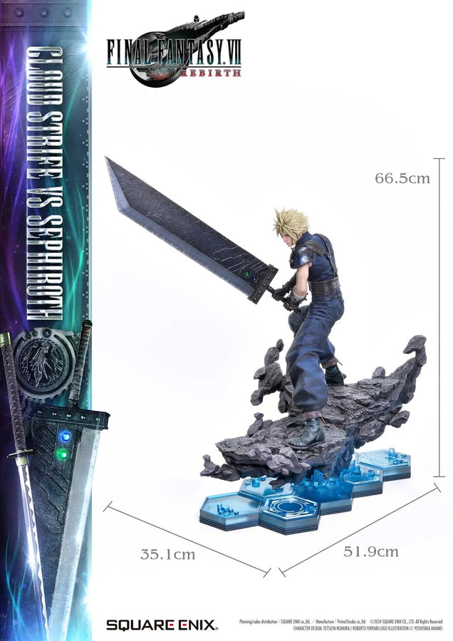 1/4 Scale - CLOUD STRIFE vs SEPHIROTH (Regular Version) FINAL FANTASY VII REBIRTH – Prime1Studio – ActionFigure Brasil