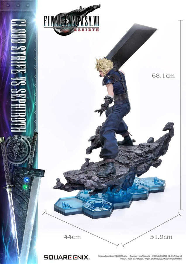 1/4 Scale - CLOUD STRIFE vs SEPHIROTH (Regular Version) FINAL FANTASY VII REBIRTH – Prime1Studio – ActionFigure Brasil