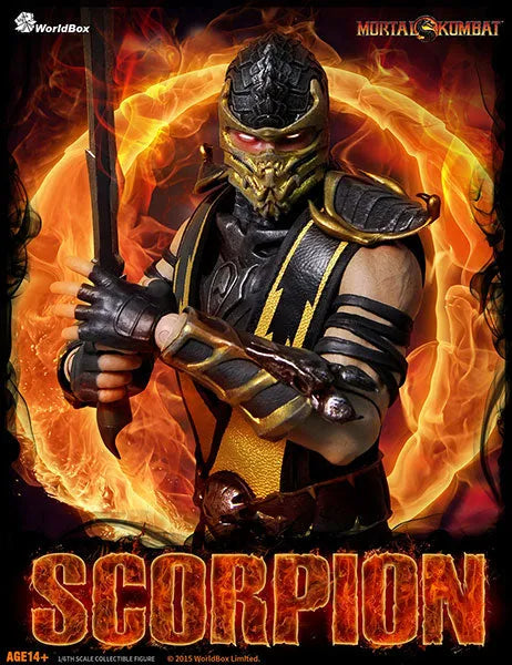 1/6 Action Figure - Mortal Kombat: Scorpionㅤ – WorldBox – ActionFigureBrasil