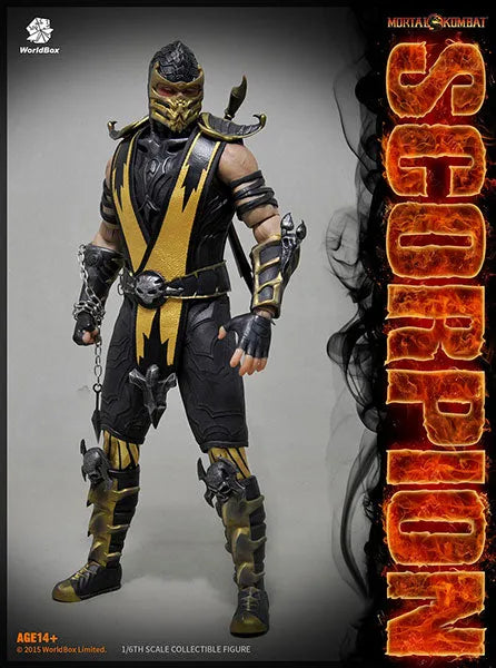 1/6 Action Figure - Mortal Kombat: Scorpionㅤ – WorldBox – ActionFigureBrasil