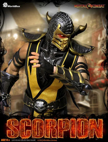 1/6 Action Figure - Mortal Kombat: Scorpionㅤ – WorldBox – ActionFigureBrasil