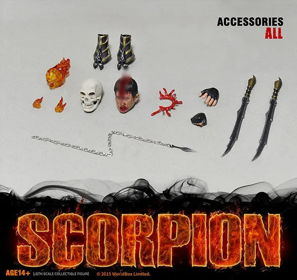1/6 Action Figure - Mortal Kombat: Scorpionㅤ – WorldBox – ActionFigureBrasil