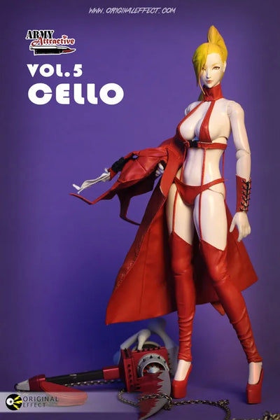 1/6 Army Attractive Vol.5 Cello Action Figureㅤ – Original Effect – ActionFigureBrasil — close