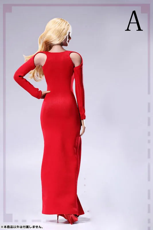 1/6 Bare Shoulder Evening Dress Set Red (DOLL ACCESSORY)ㅤ – POP Toys – ActionFigure Brasil