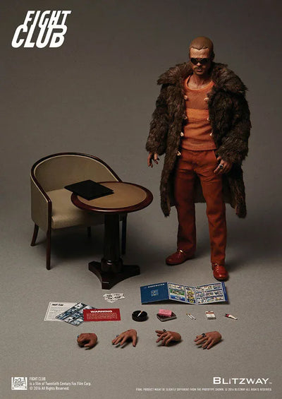 1/6 Collectible Figure - Brad Pitt as Tyler Durden Fur Coat Ver.ㅤ – Blitzway – ActionFigureBrasil