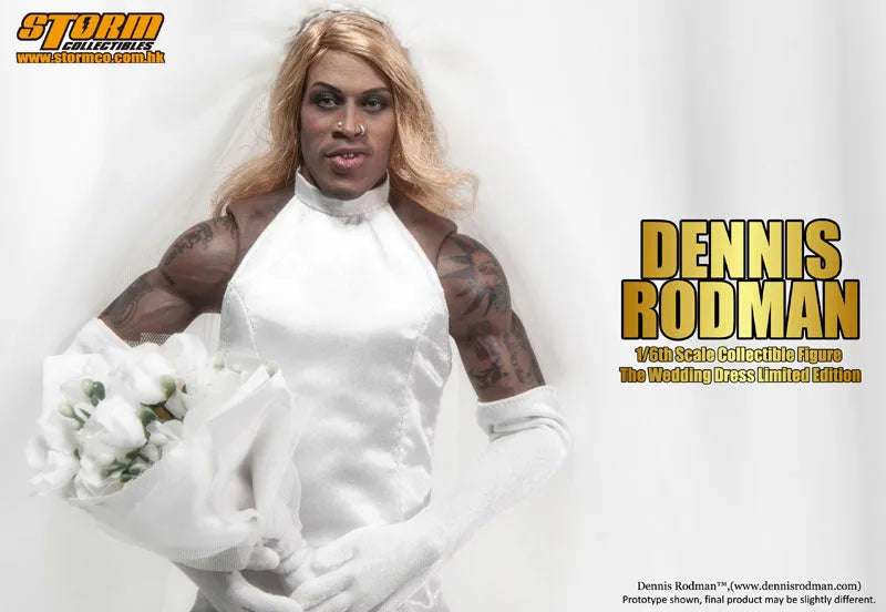 1/6 Collectible Figure Dennis Rodman The Wedding Dress Limited Editionㅤ – Storm Collectibles – ActionFigureBrasil