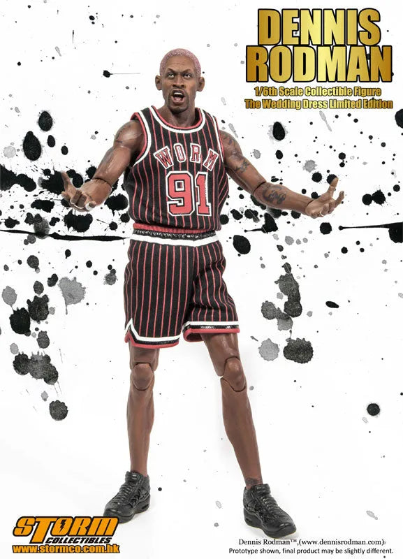 1/6 Collectible Figure Dennis Rodman The Wedding Dress Limited Editionㅤ – Storm Collectibles – ActionFigureBrasil