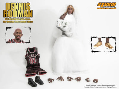 1/6 Collectible Figure Dennis Rodman The Wedding Dress Limited Editionㅤ – Storm Collectibles – ActionFigureBrasil — embalagem