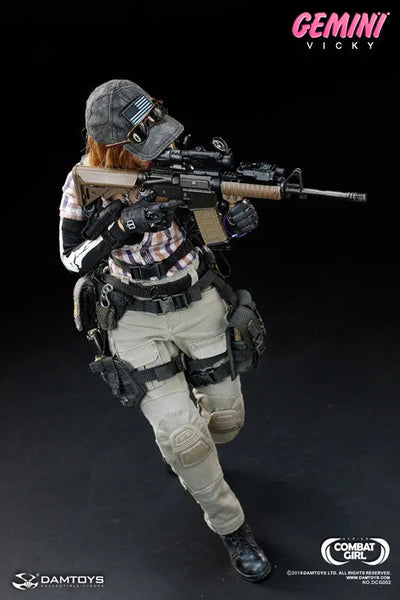 1/6 Combat Girl Series - Gemini Vickyㅤ – DAMTOYS – ActionFigure Brasil — detalhe do produto