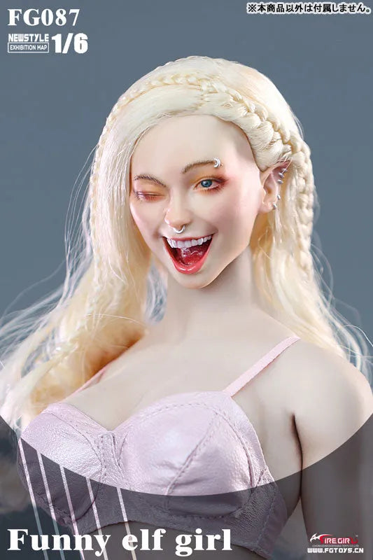 1/6 Female Head Elf Girl 87ㅤ – Fire Girl – ActionFigureBrasil