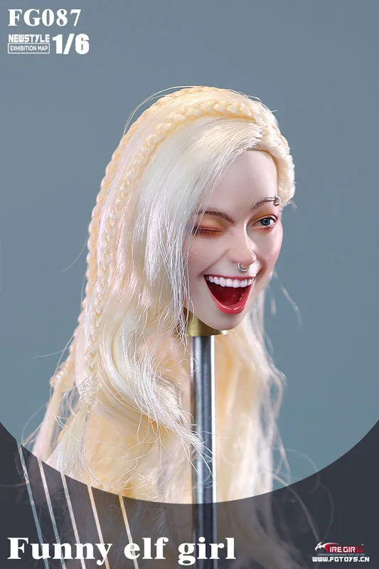 1/6 Female Head Elf Girl 87ㅤ – Fire Girl – ActionFigureBrasil