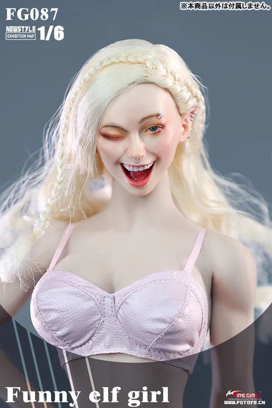 1/6 Female Head Elf Girl 87ㅤ – Fire Girl – ActionFigureBrasil