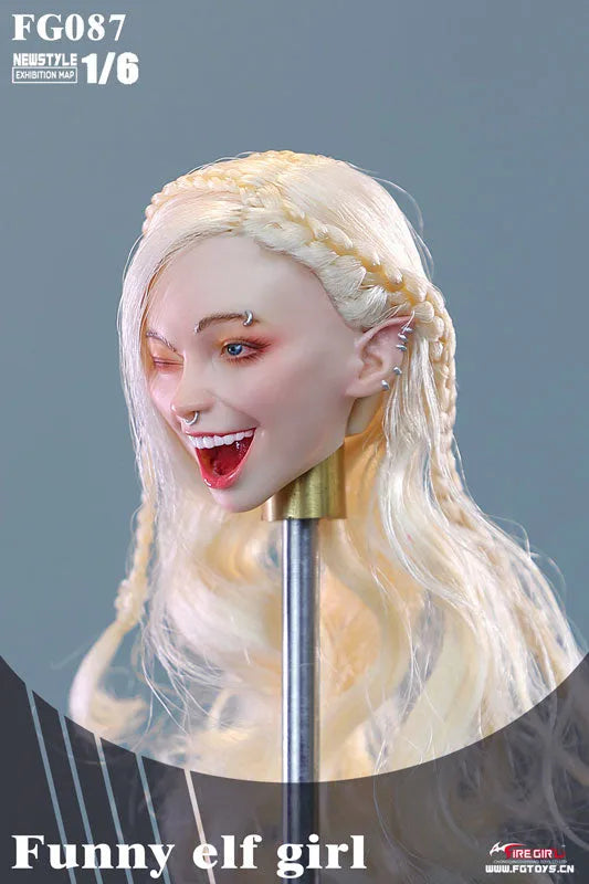 1/6 Female Head Elf Girl 87ㅤ – Fire Girl – ActionFigureBrasil