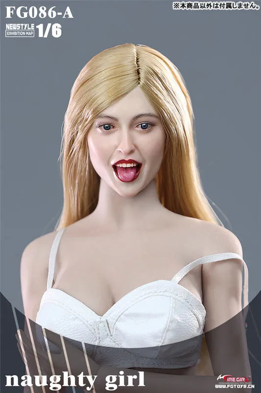 1/6 Female Head Naughty Girl 86Aㅤ – Fire Girl – ActionFigureBrasil